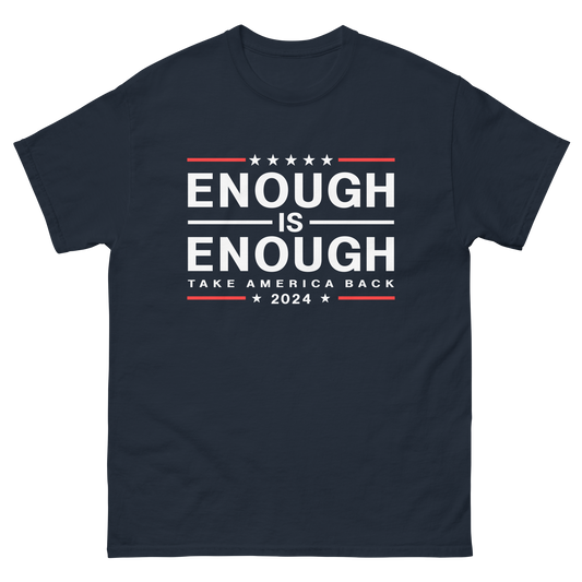 Men's Enough Is Enough Classic Tee - Navy