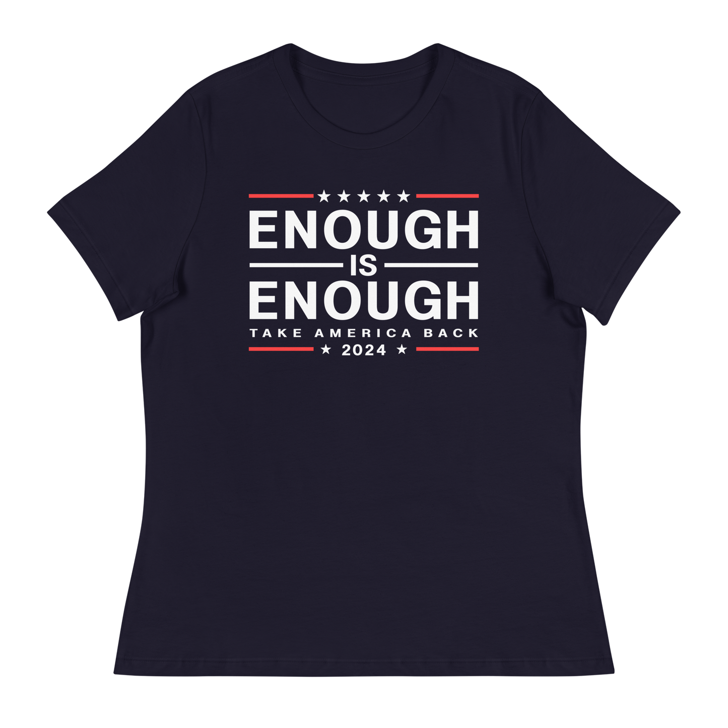 Women's Enough Is Enough Relaxed T-Shirt - Navy